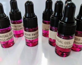 Organic Facial Oil SAMPLE, Organic Skincare, Vegan Beauty, Facial Serum, Facial Moisturizer, Body Oil, Anti-Aging Skincare, Self Care!