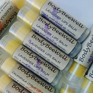 Organic Lavender Lips Balm, Cosmetics, Chapstick, Makeup, Cruelty Free Beauty!