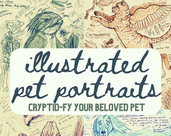 Custom Cryptid Pet Sketch & Portrait