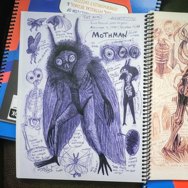 Cryptid Field Art Sketchbook: West Virginia Legendary Creatures