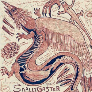 Cryptid Print | Snallygaster: Maryland Cryptozoology Field Guide Art