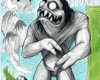 Fantasy Print | Sluagh Field Guide Art