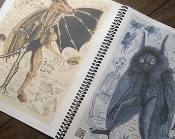 Cryptid Field Art Sketchbook & Complete Collection Volume Flipbook | West Virginia, Appalachia, and Legendary Creatures