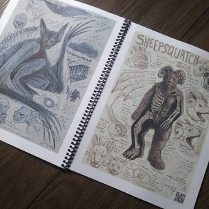 Cryptid Field Art Sketchbook Flipbook Volume 2