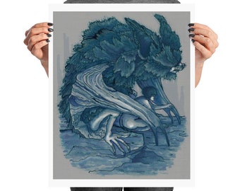 Sci fi nude art | Etsy