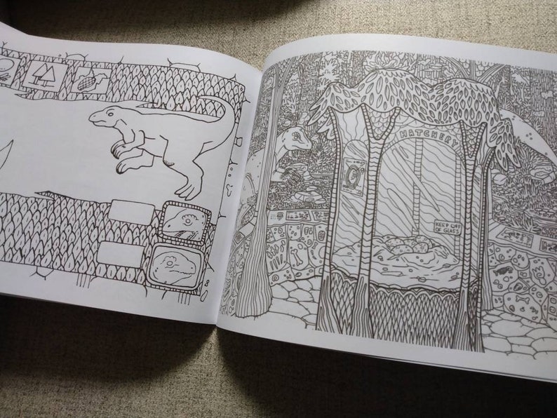 Cryptid Zoo & Aquarium Coloring Book - Etsy