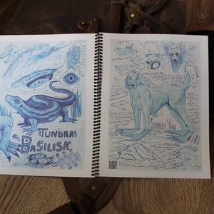 Cryptid Field Art Sketchbook & Complete Collection Volumes 1 4 Flipbook West Virginia, Appalachia, and Legendary Creatures image 9