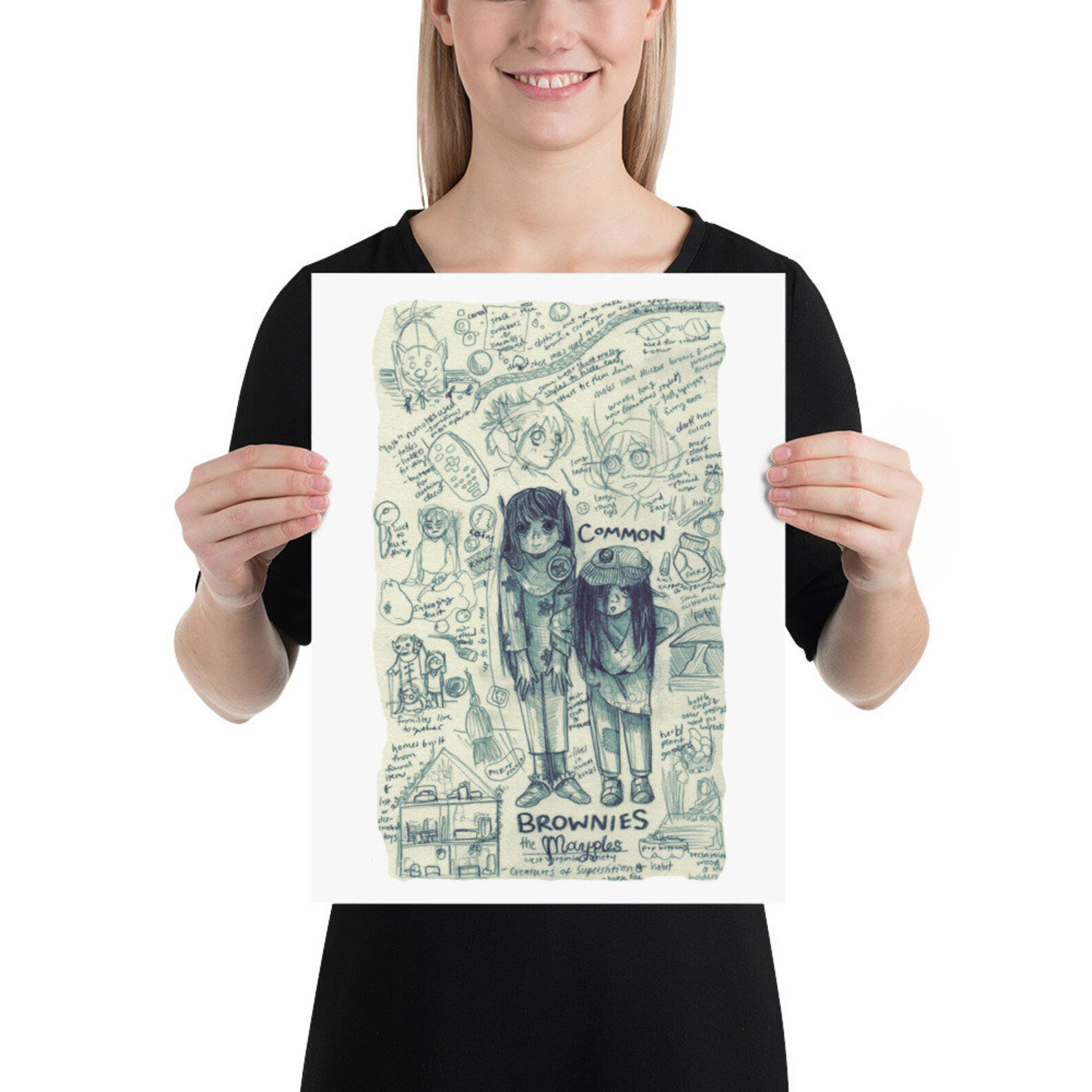 Mayple a Common Variant of Brownie Fae Creature Bestiary Etsy