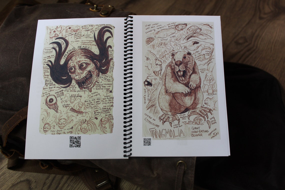 Cryptid Field Art Sketchbook Flipbook Volume 3 Etsy