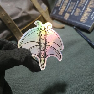 Air Rod Cryptid Holographic Sticker | Kawaii Atmospheric Beast - Water ...