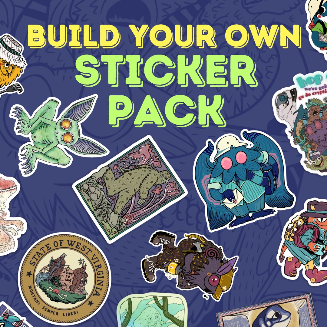 Build Your Own Sticker Pack - Etsy