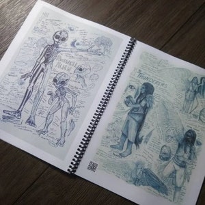 Cryptid Field Art Sketchbook & Complete Collection Volumes 1 4 Flipbook West Virginia, Appalachia, and Legendary Creatures image 8