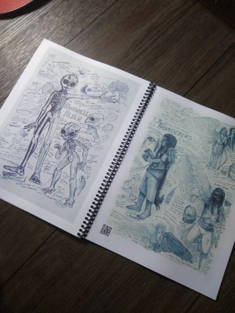 Cryptid Field Art Sketchbook & Complete Collection Volumes 1 4 Flipbook West Virginia, Appalachia, and Legendary Creatures image 8