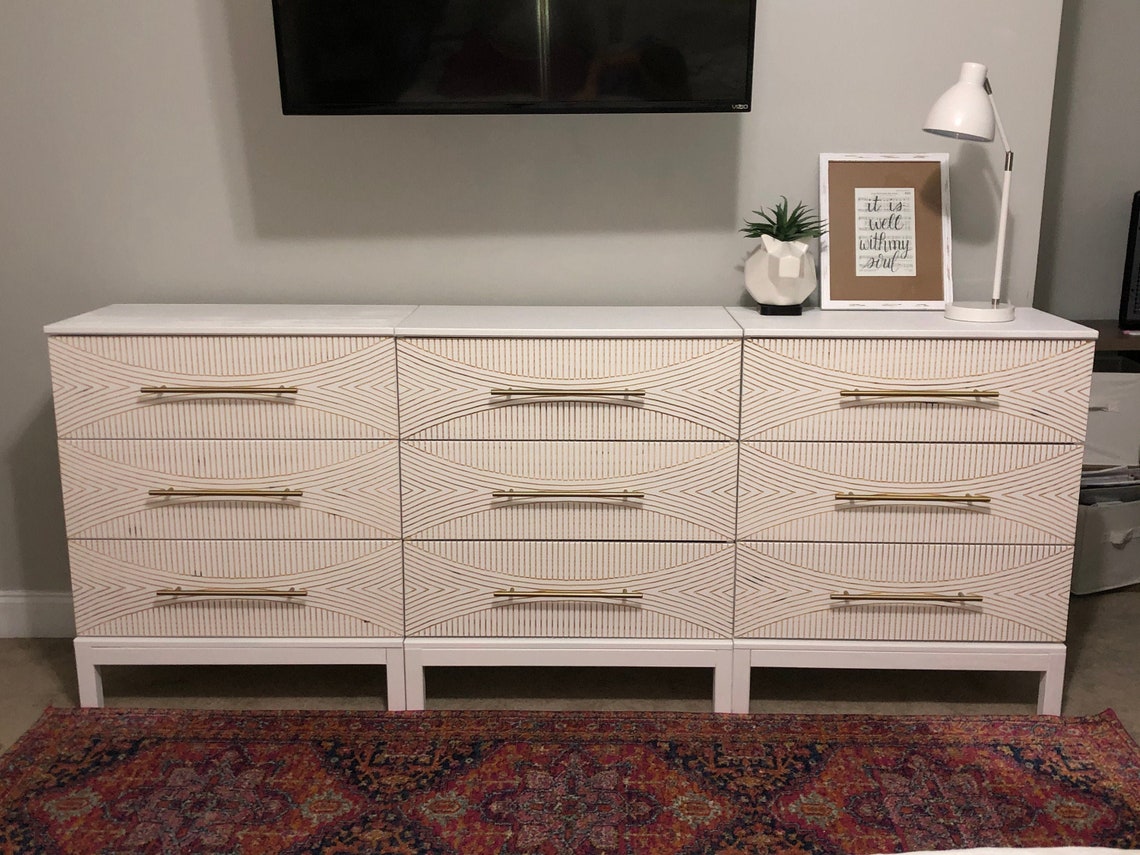 IKEA Tarva Carved Dresser Drawer Front Etsy