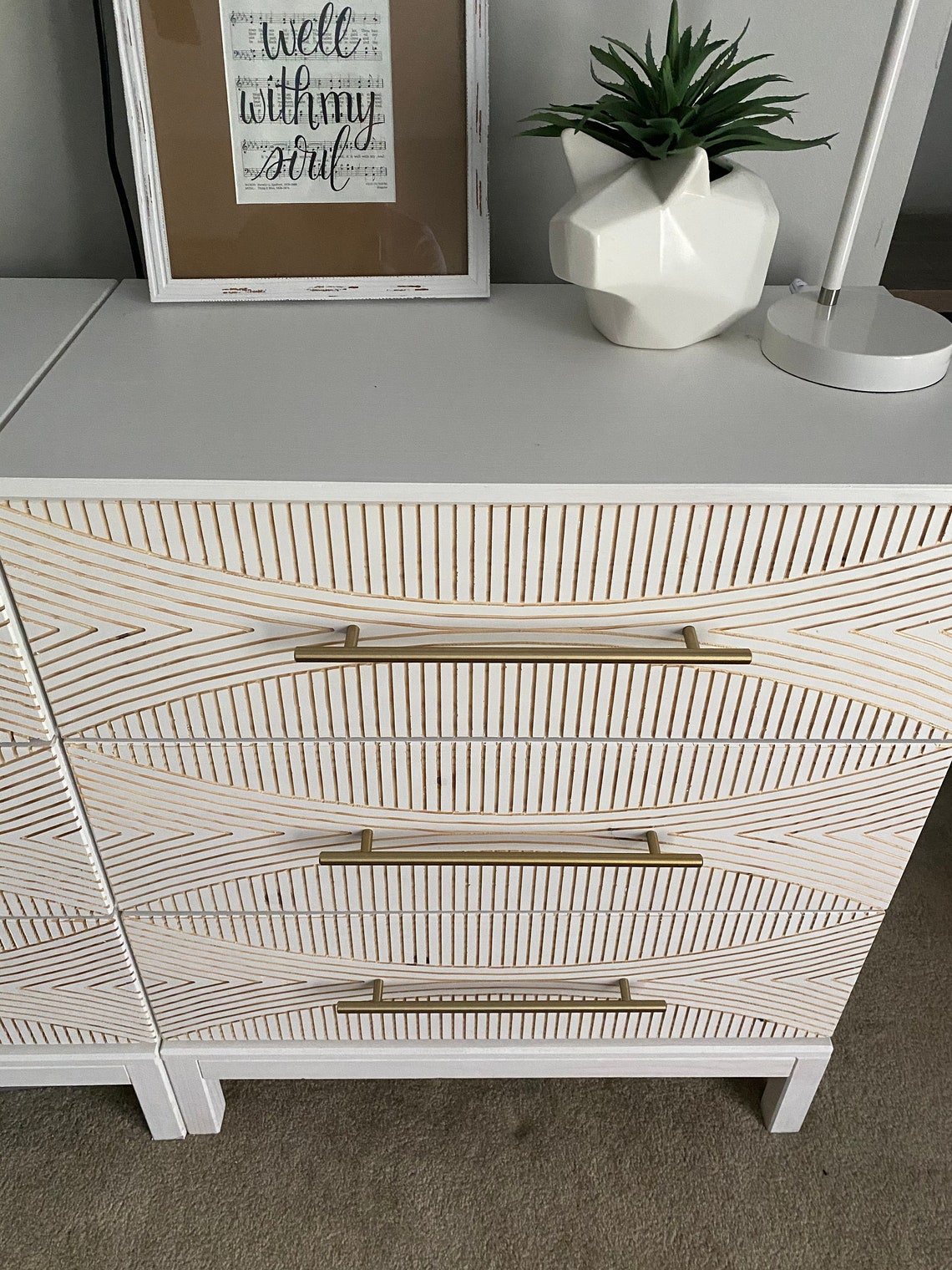 IKEA Tarva Carved Dresser Drawer Front Etsy