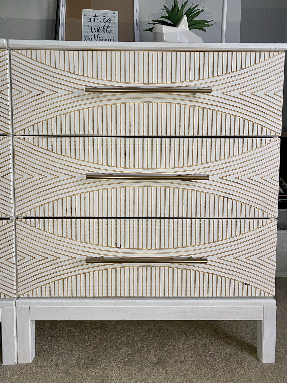 IKEA Tarva Carved Dresser Drawer Front Etsy