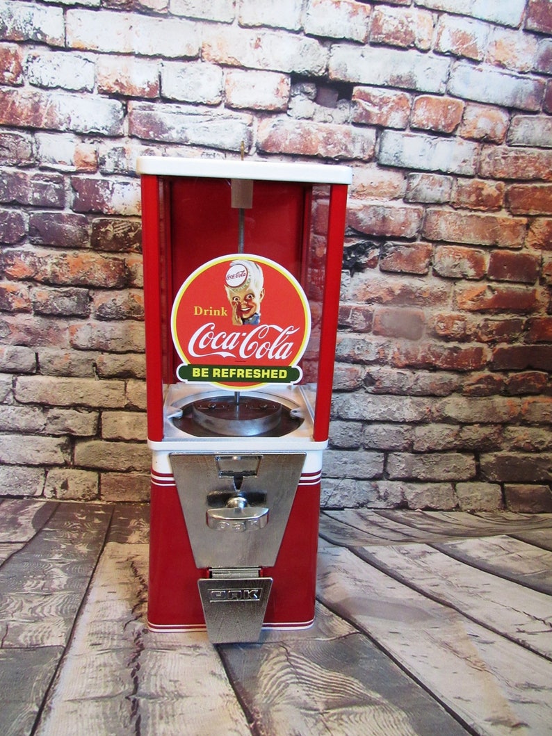 Coca cola spirit boy coke memorabilia vintage gumball machine man cave bar decor candy nuts dispenser Christmas gift ideas for men