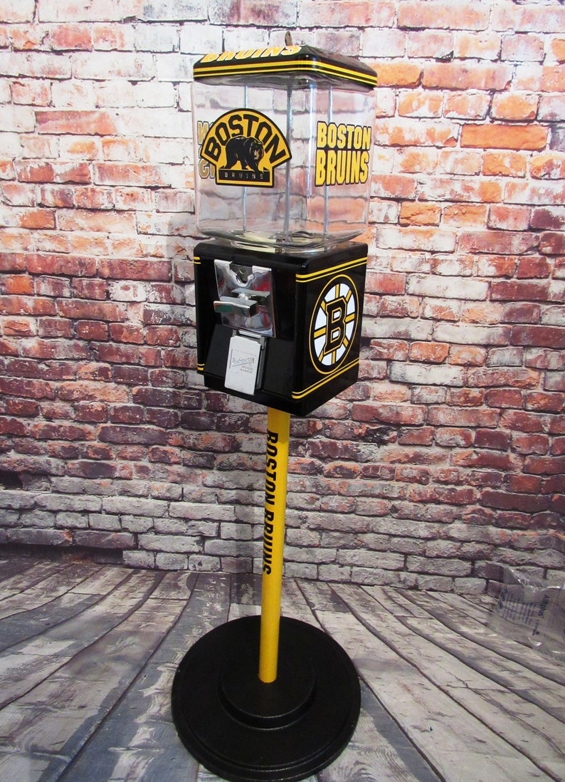 Vintage Gumball Machine Northwestern Glass Globe Boston Bruins Etsy