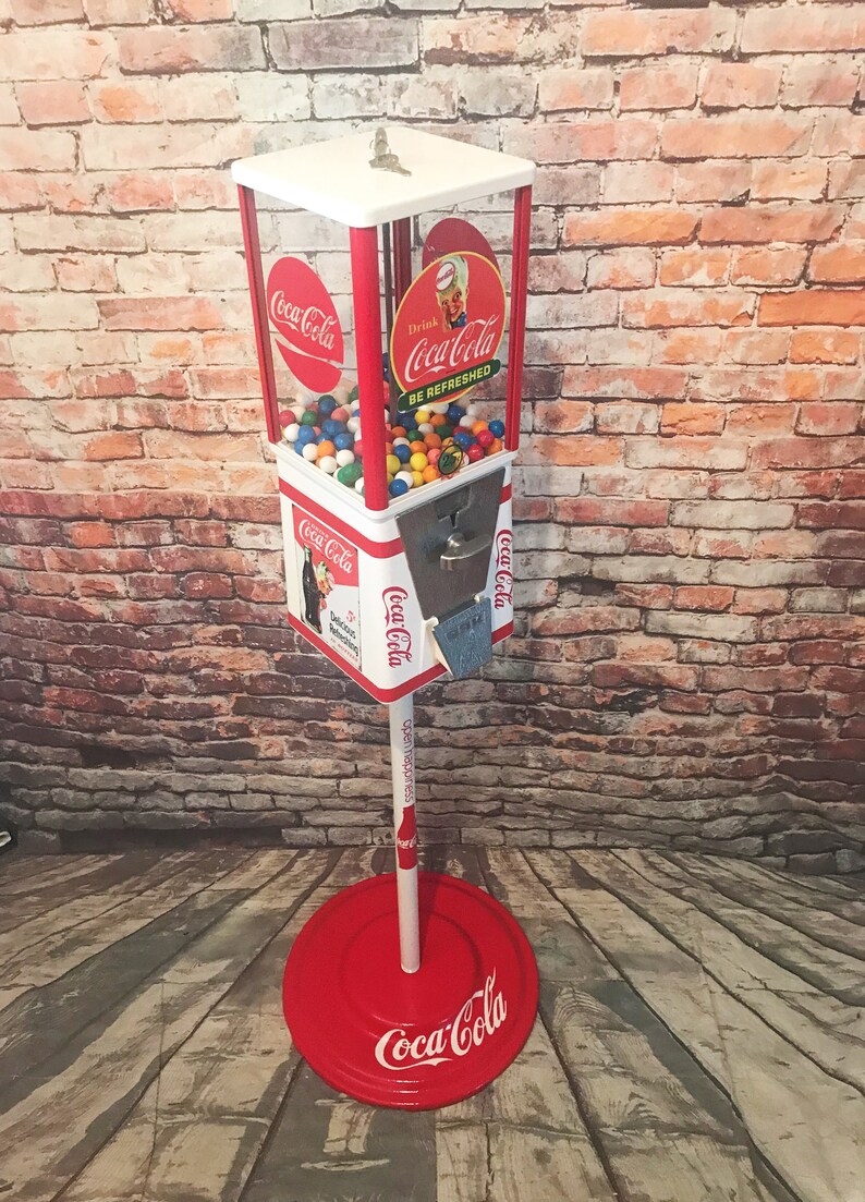 Coca Cola vintage gumball machine | Etsy