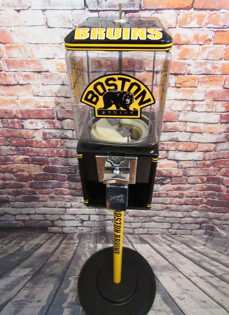 Vintage Gumball Machine Northwestern Glass Globe Boston Bruins Etsy