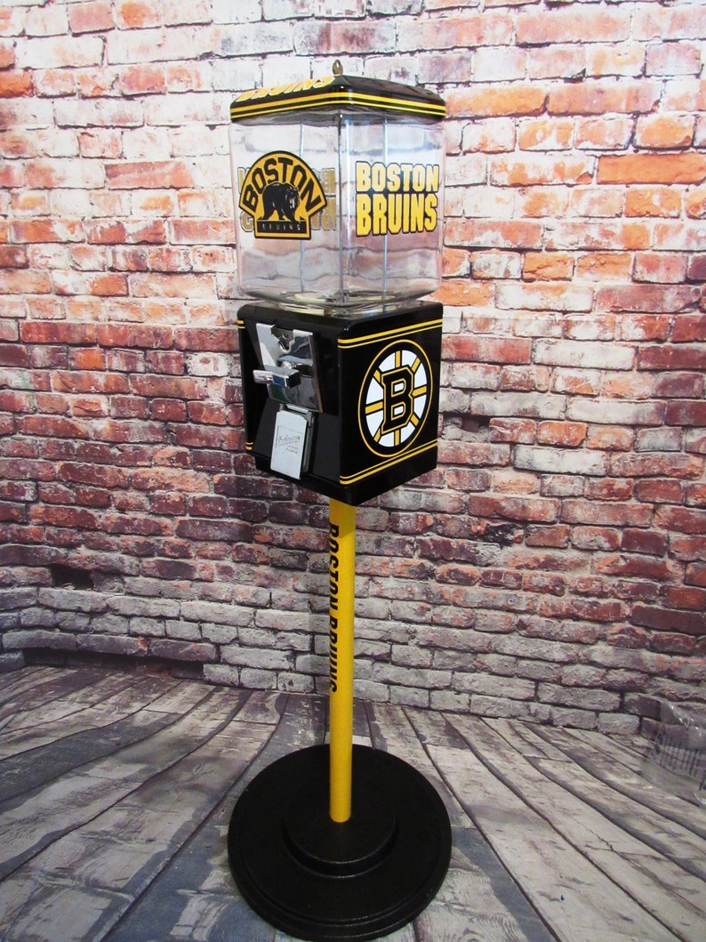 Vintage Gumball Machine Northwestern Glass Globe Boston Bruins Etsy