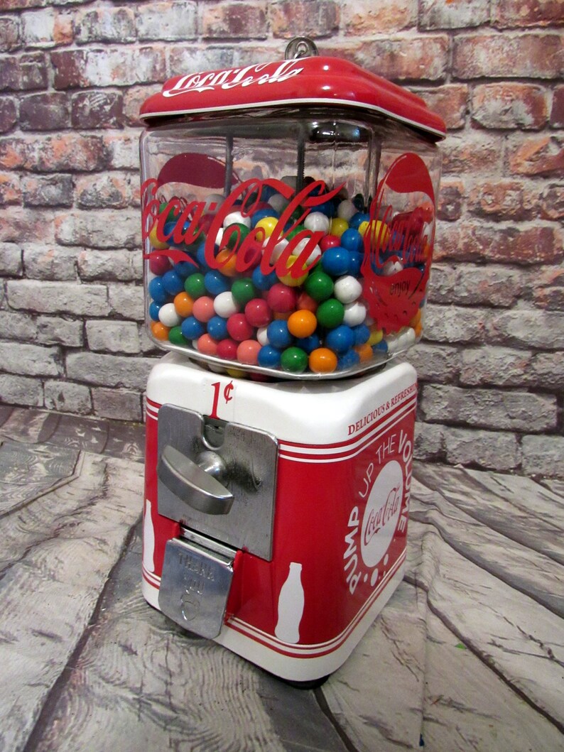 Christmas Gift Gumball Machine Candy Machine Coca Cola Coke | Etsy