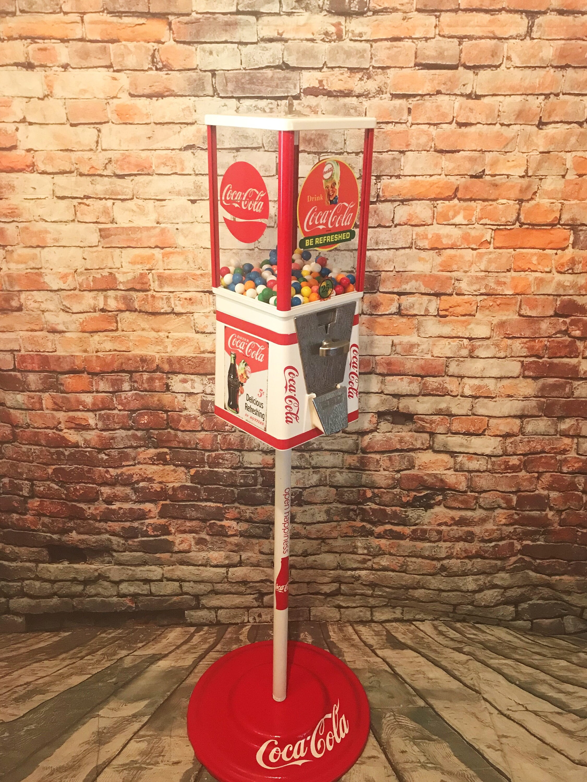 Coca Cola vintage gumball machine candy machine with metal | Etsy