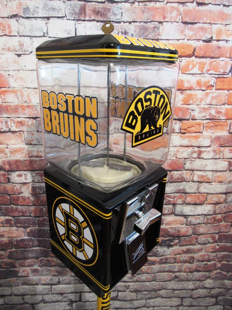 Vintage Gumball Machine Northwestern Glass Globe Boston Bruins Etsy