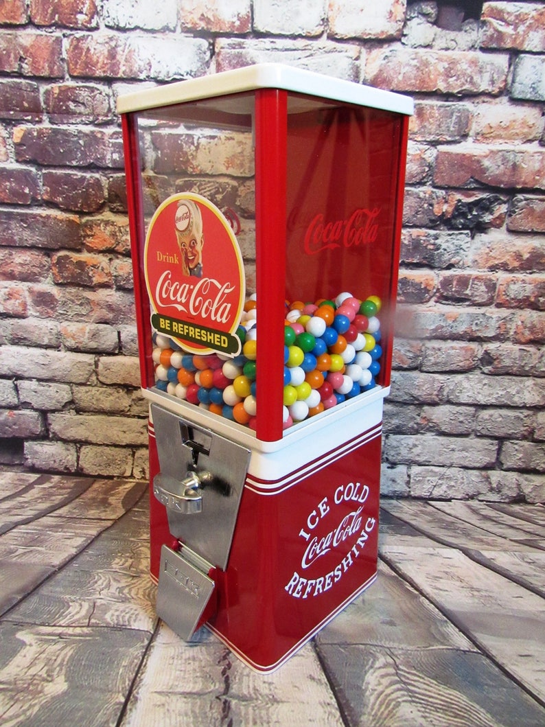 Coca cola spirit boy coke memorabilia vintage gumball machine man cave bar decor candy nuts dispenser Christmas gift ideas for men