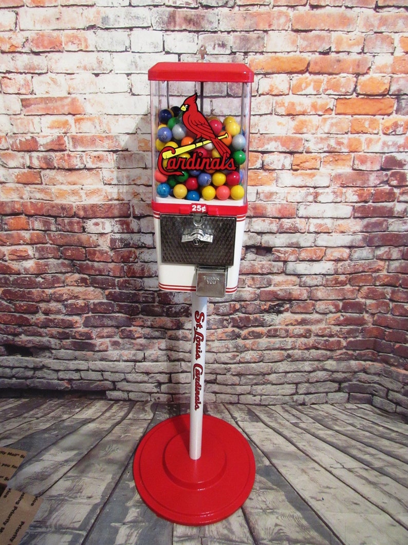 St. Louis Cardinals inspired vintage gumball candy machine | Etsy