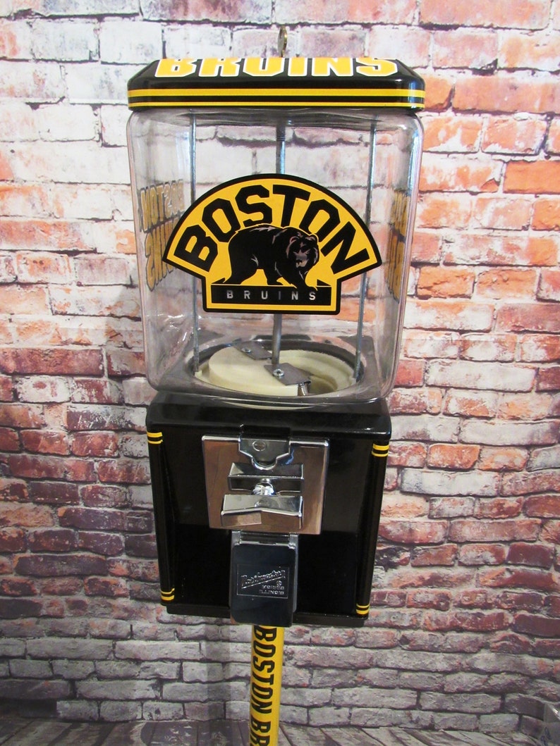 Vintage Gumball Machine Northwestern Glass Globe Boston Bruins Etsy