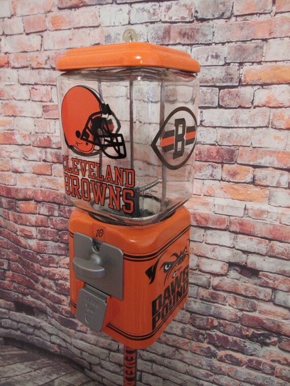Cleveland Browns Inspired Vintage Gumball Candy Machine Etsy