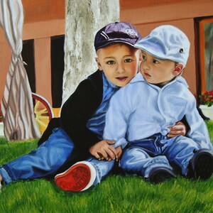 Custom Portrait, Canvas painting, Child Custom portrait, Children painting, Custom Art, Family Portrait, Realistic portraits, Woman Painting