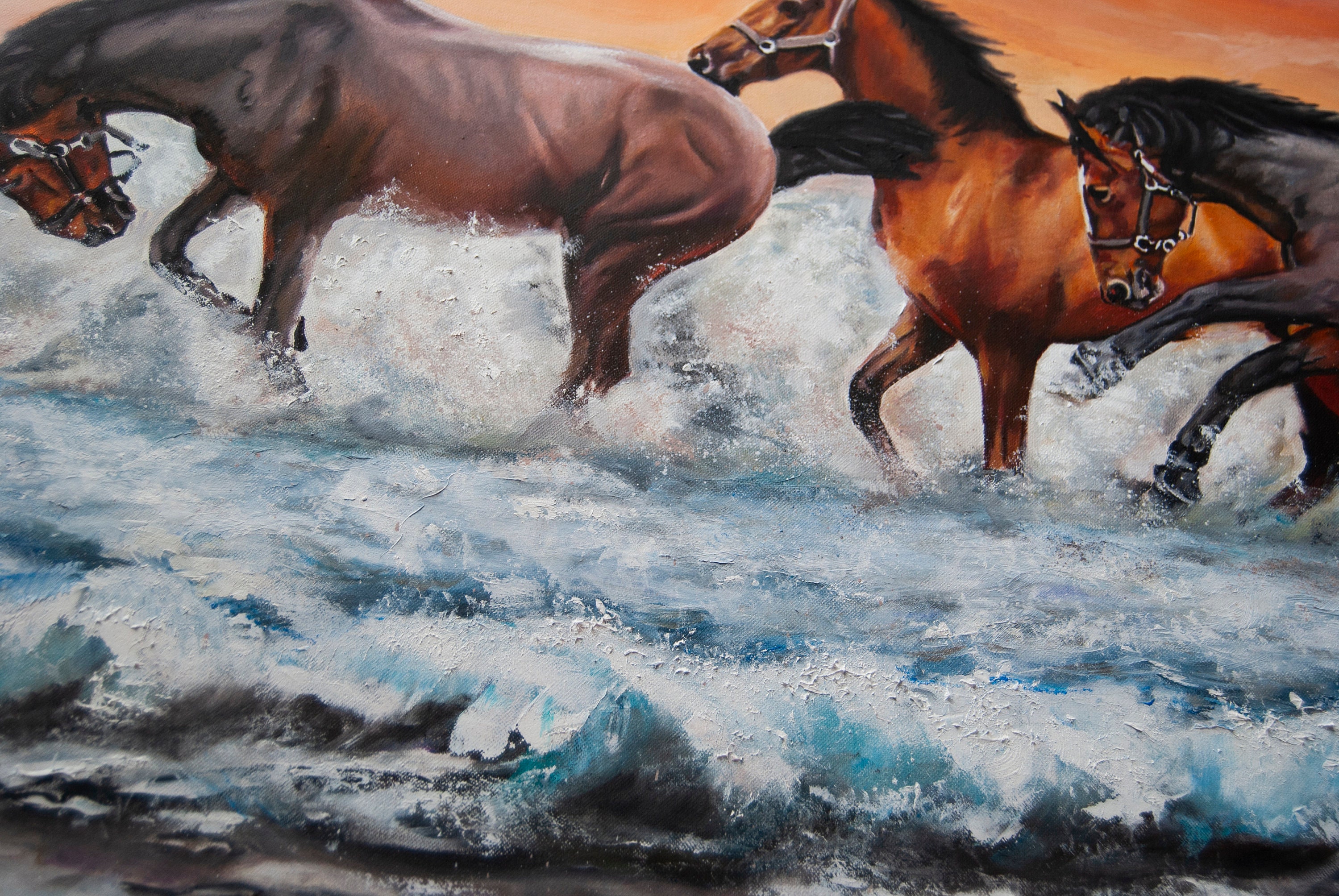 Horse Trails I Canvas Wall Art by Assaf Frank