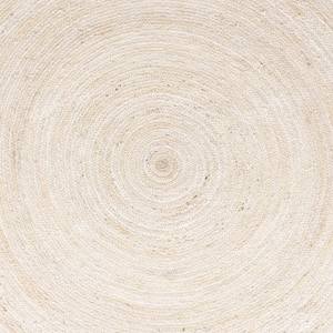 White Round Rug - Round Jute Rug, Natural Jute Round Rug in White/ivory ...