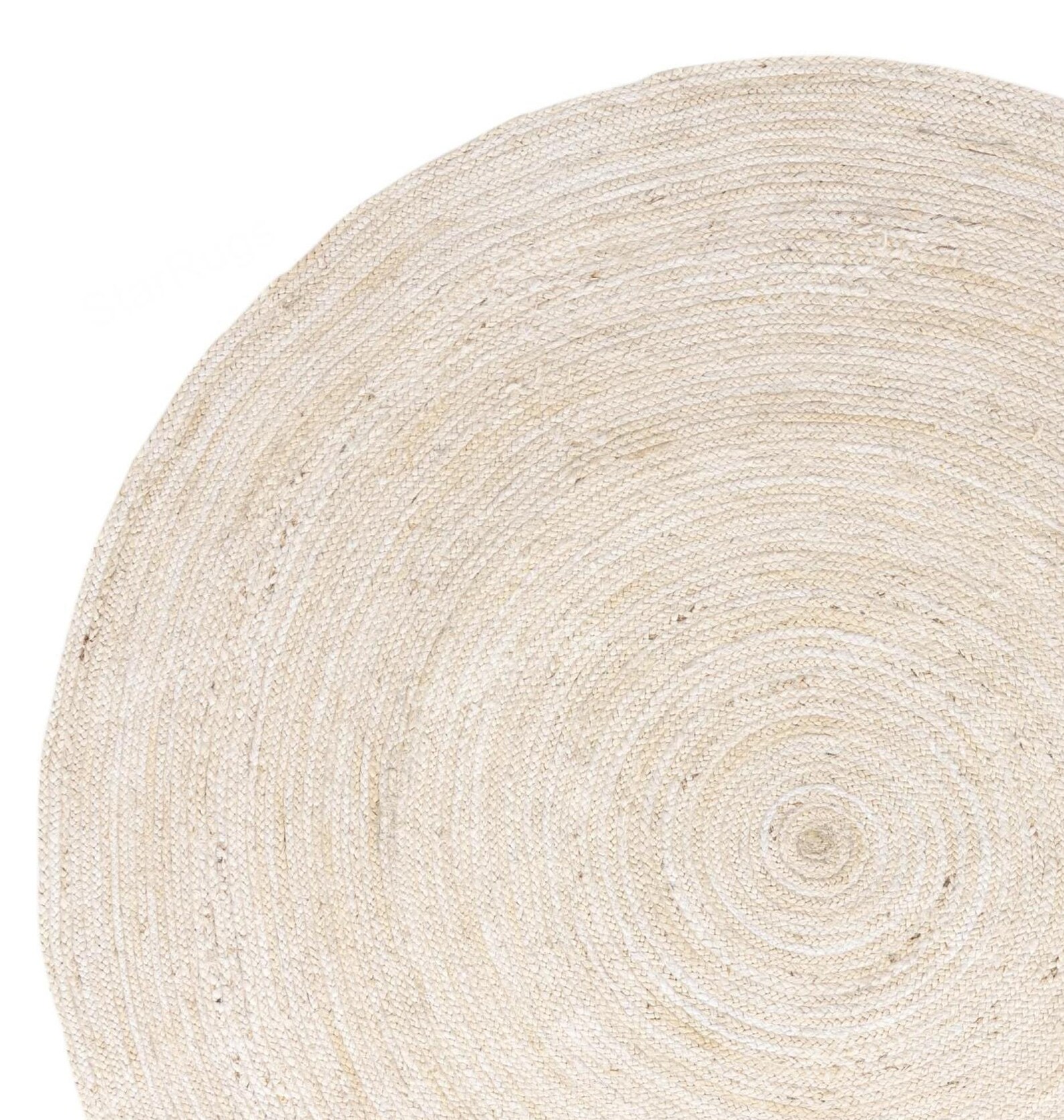 White Round Rug - Round Jute Rug, Natural Jute Round Rug in White/ivory ...