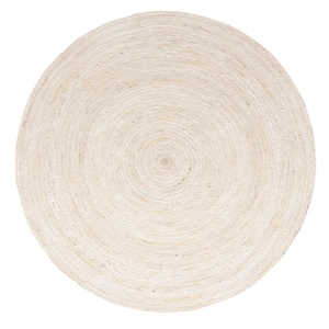 White Round Rug - Round Jute Rug, Natural Jute Round Rug in White/ivory ...
