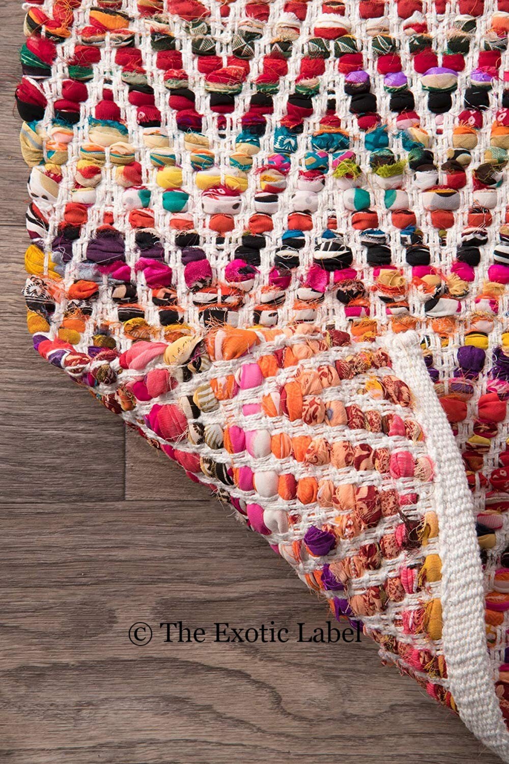 Rectangular Rag Rug Zig Zag Shaped Long Rug Home Decor Floor Etsy