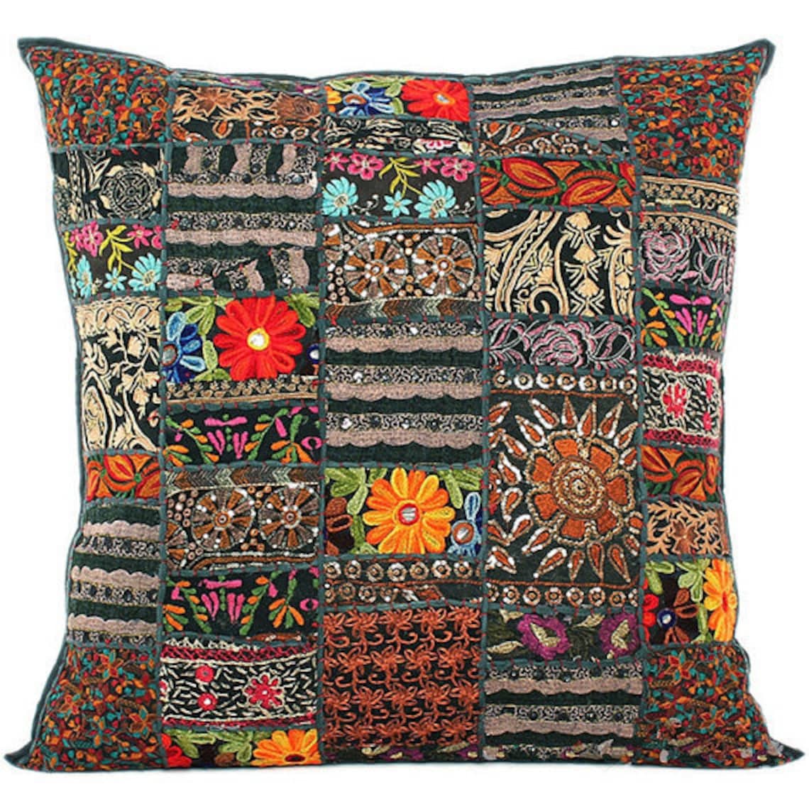 24X24 Inches Extra Large Throw Pillow Covers Indian Etsy