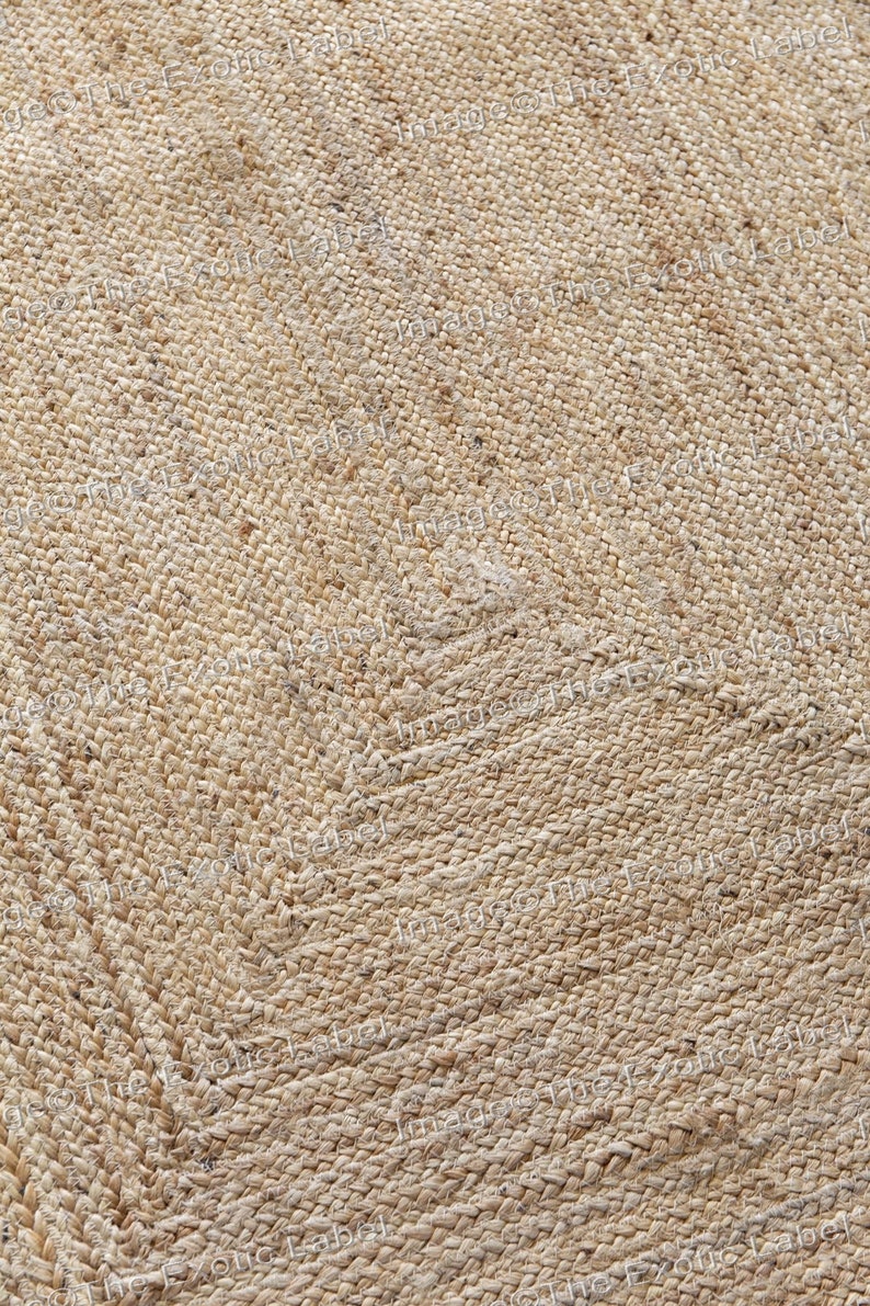 Red Scallop Rug Scalloped Jute Rug Jute Rug Hand Braided Etsy Ireland