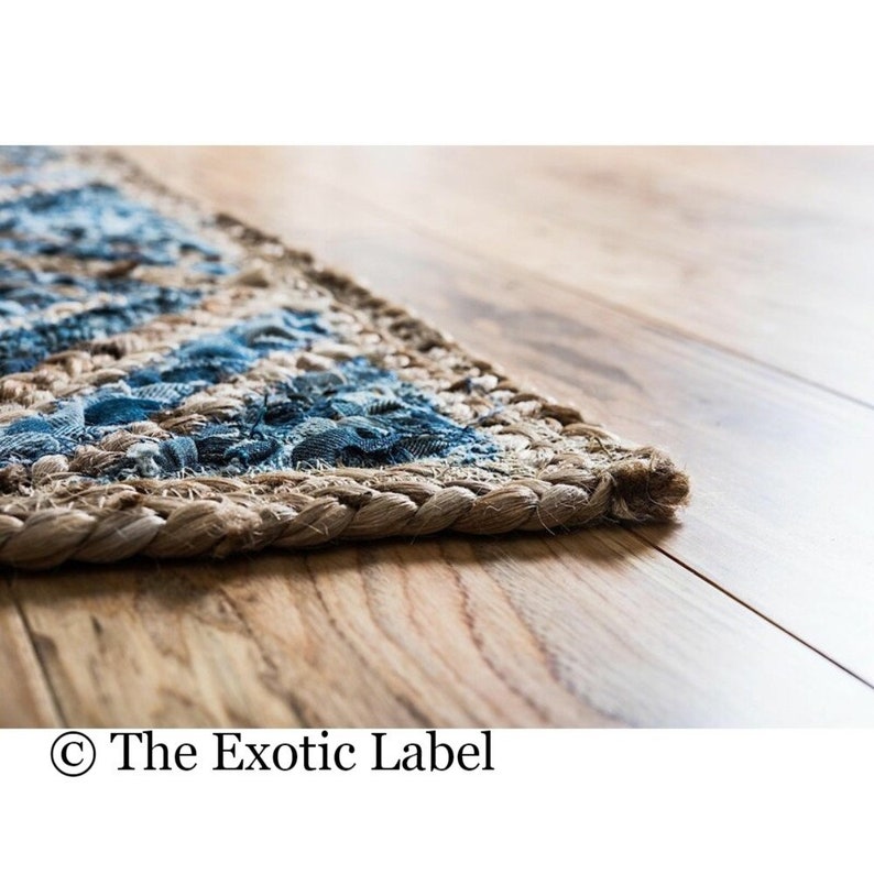 Extra Long Rug Vintage Look Rag Rug Bohemian Rug Cotton Etsy