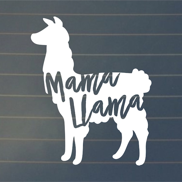 DECAL | Mama Llama Decal, Mama Llama Car Decal, Mama Llama Car Sticker, Laptop Decal, Laptop Sticker, Car Vinyl, Window Decal, Vinyl Decal