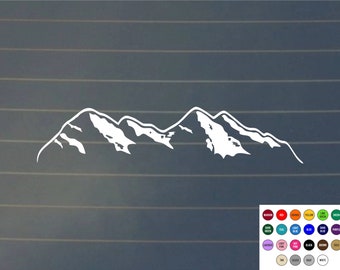 DECAL | Mountain Decal, Mountain, Laptop Stickers, Laptop Decals, Car Decals, Decals, Nature Decals, Mountain Stickers, Adventure Gifts