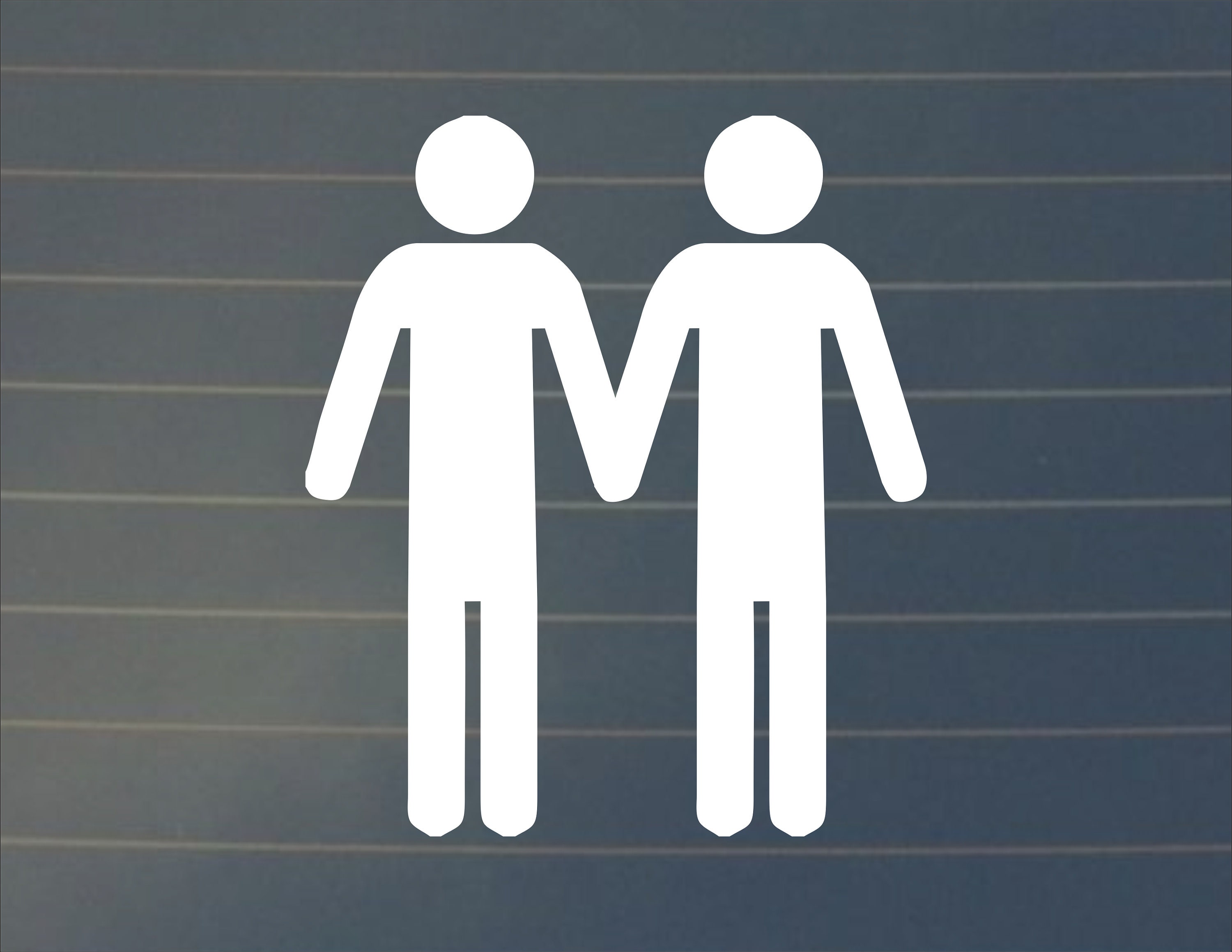 Decal Gay Couple LGBT Pride LGBT Car Decal LGBT Decal Etsy