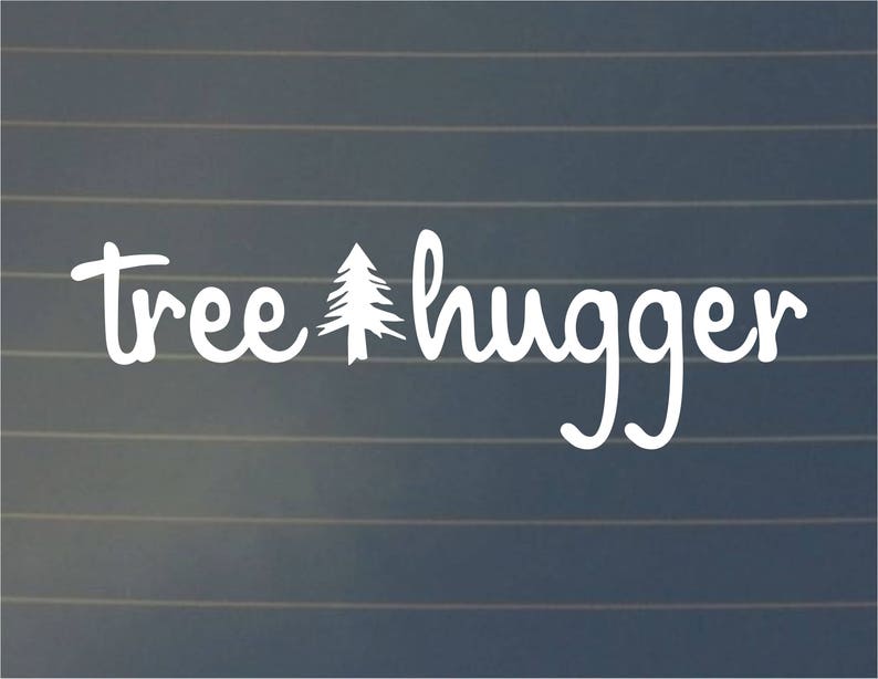 Decal Tree Hugger Car Decal Vinyl Decal Laptop Decal Etsy - image 0