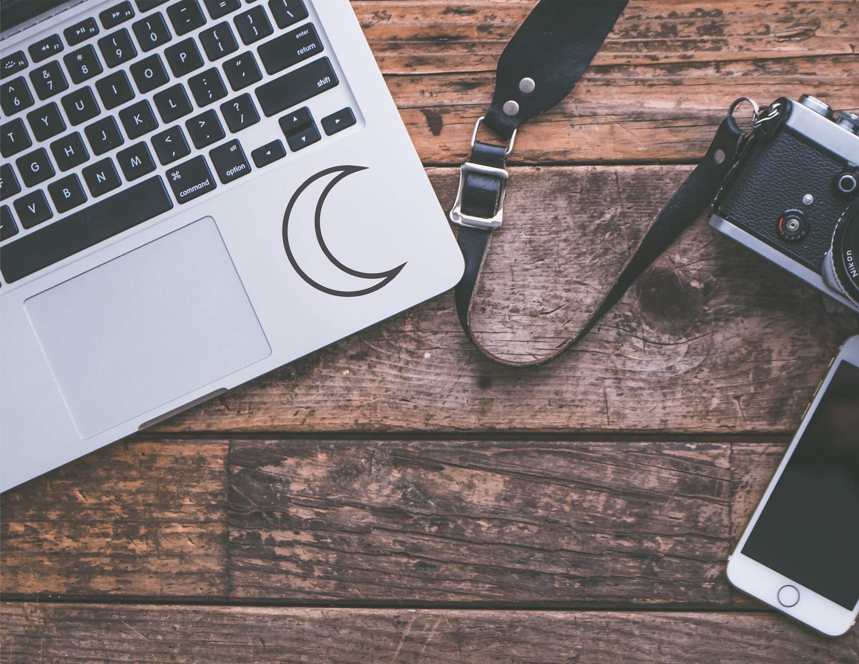 DECAL Crescent Moon Car Decal Lunar Cycle Moon Cycle Moon Etsy