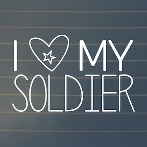 DECAL | I Love My Soldier Decal, Army, Laptop Stickers, Laptop Decals, Car Decals, Decals, Army Decals, Army Stickers, Army Gifts, Vinyl