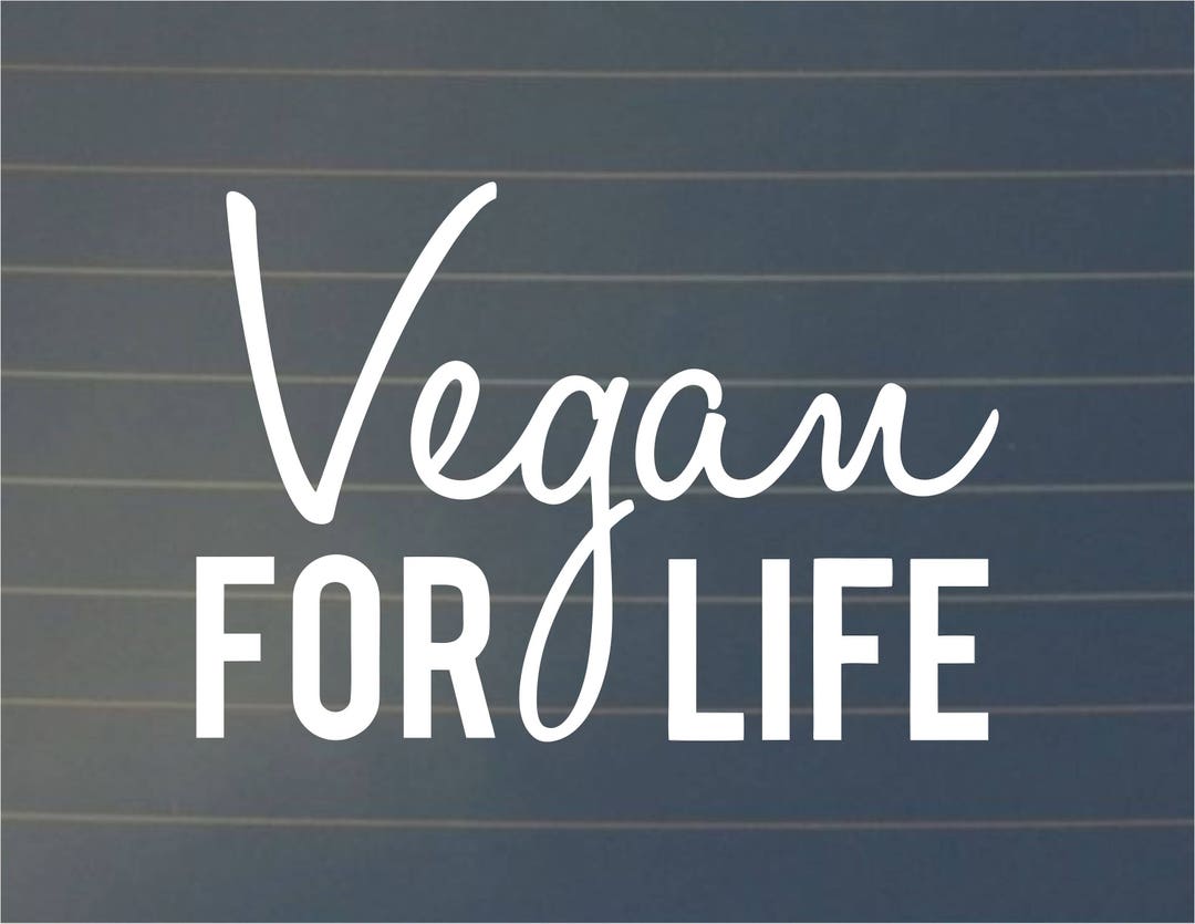 WickedGoodz Go Vegan Vinyl Decal - Green Oval Bumper Sticker, Vegetarian Gift, 4.7 X 3.3 Inches - View #5