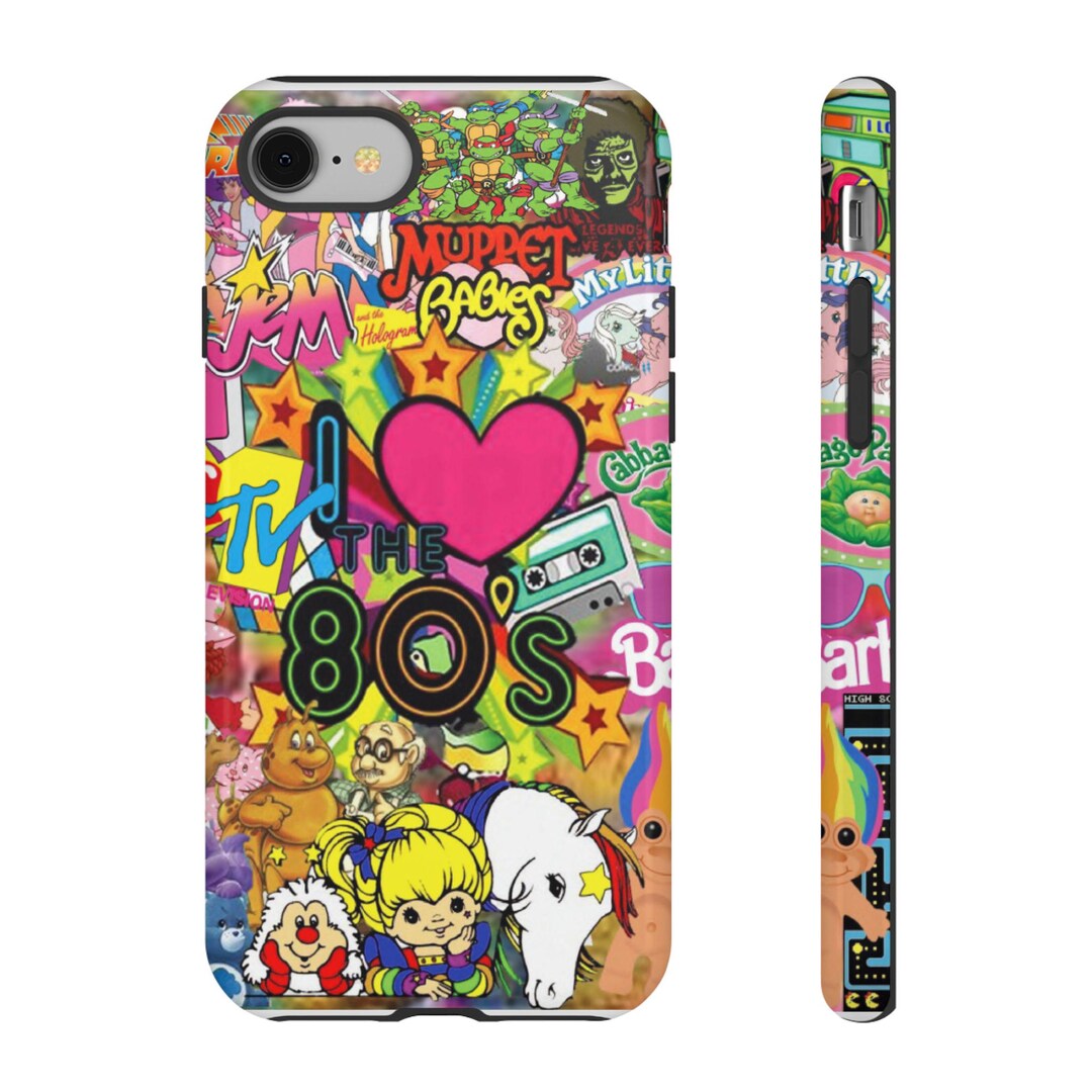I Love the 80s Phone Case | 80s Collage Tough Case - Etsy