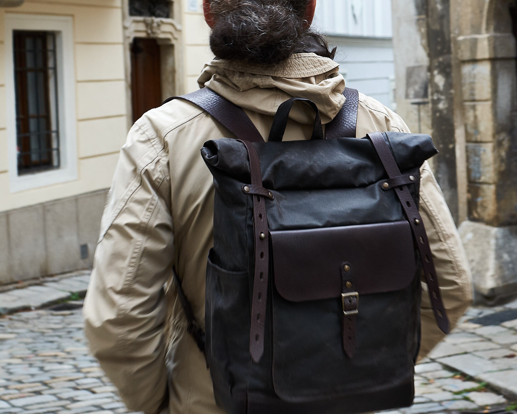 canvas commuter backpack